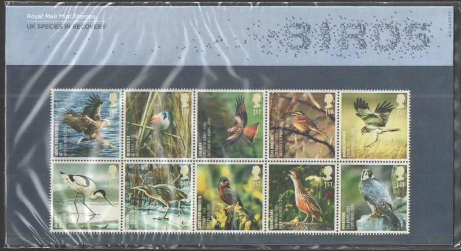 (image for) 2007 Birds Royal Mail Presentation Pack 401 - Click Image to Close